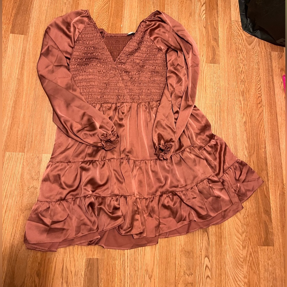 Arula copper long sleeve dress!!